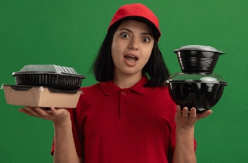 ظروف هات دلیوری و انواع آن-بدنه مشکی