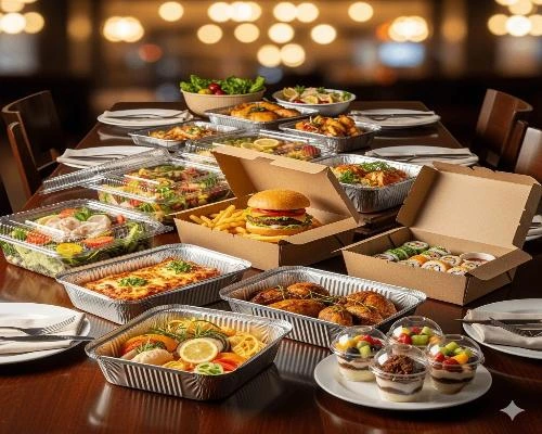 ظروف بسته بندی رستورانی – 🍱 ظروف آلومینیومی و سالاد پک | ویژه رستوران‌ها و سرو غذاهای متنوع