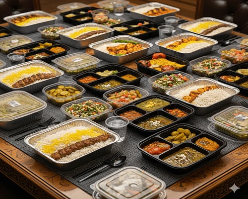 ظرف یکبار مصرف-ظرف یکبار مصرف ماکروویوی و آلومینیومی تک خانه و چند خانه